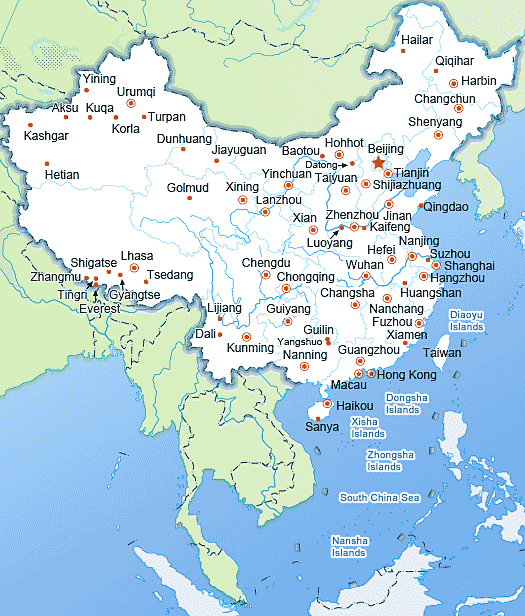 Kart Over Kina