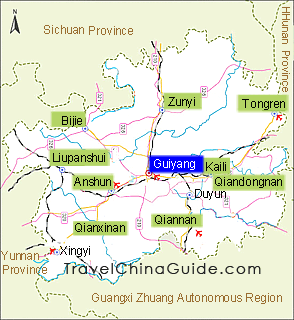 guiyang china map
