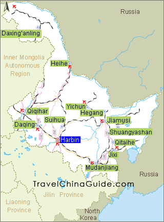 Yichun Map