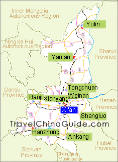 Shaanxi Map