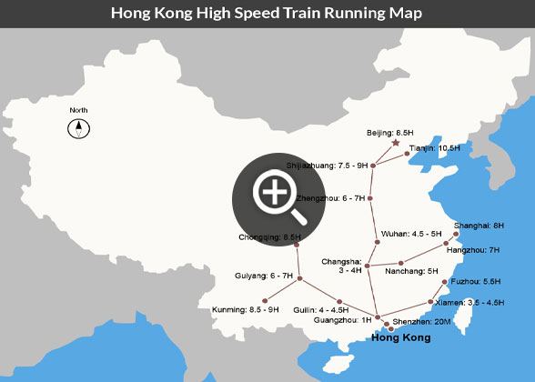 Hong Kong High Speed Train Map