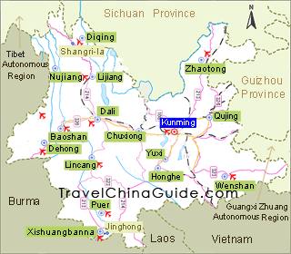Yunnan Shangri-La Map