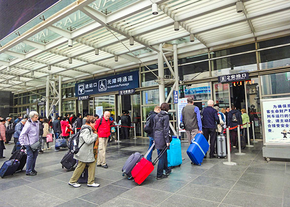 Entrance to Shanghai Railway Station