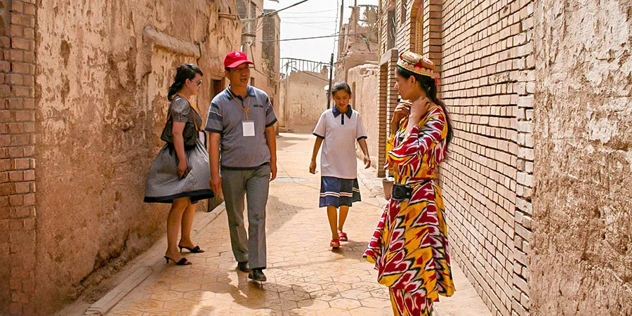 Gaotai Ancient Homes in Dusty Weather