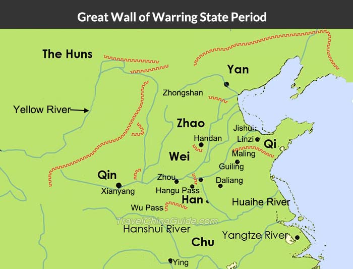 China Great Wall In Zhou Dynasty