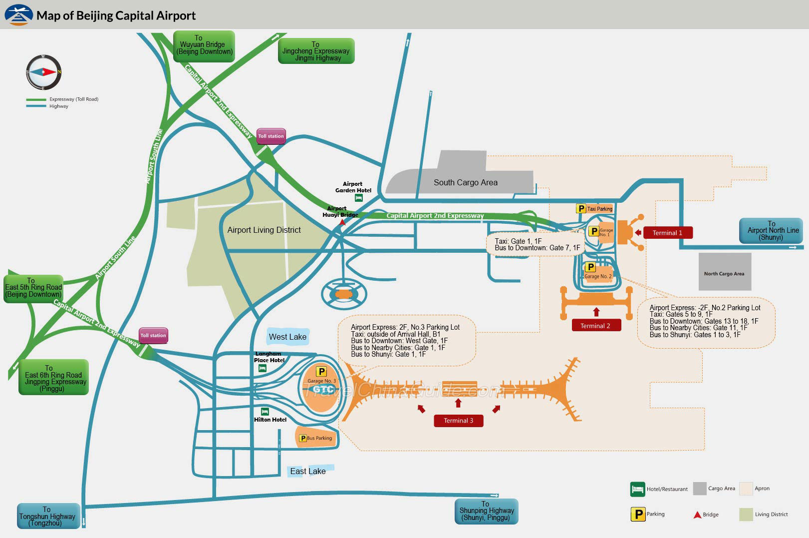 Map Of Beijing Airport Beijing Capital Airport Maps: Terminal 1, 2, 3, Arrival & Departures