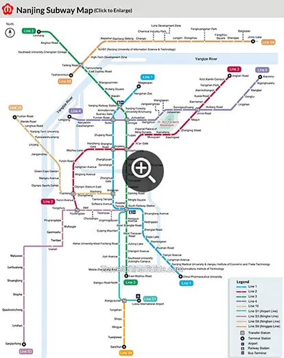 Nanjing Metro Maps: Subway Lines, Stations