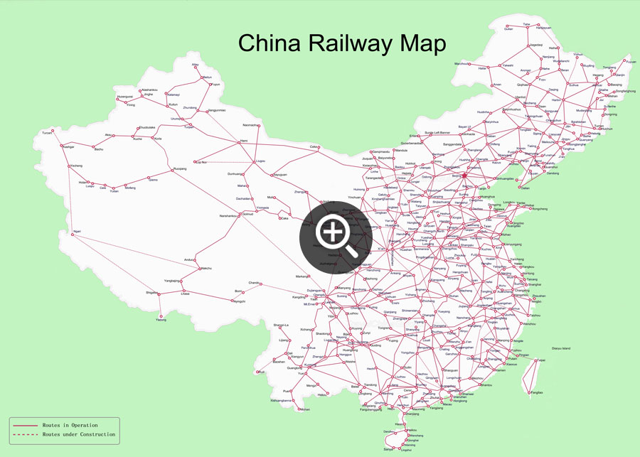 Train Map Of China - Allene Madelina
