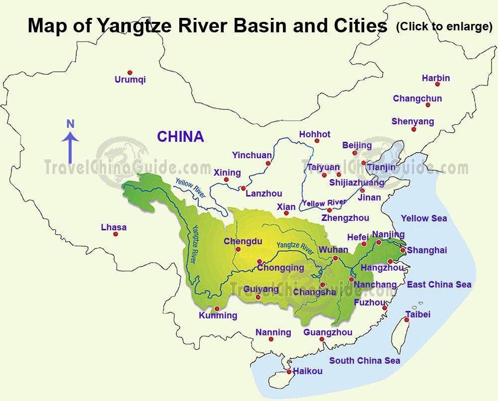 china river map