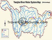 Yangtze River Water System Map