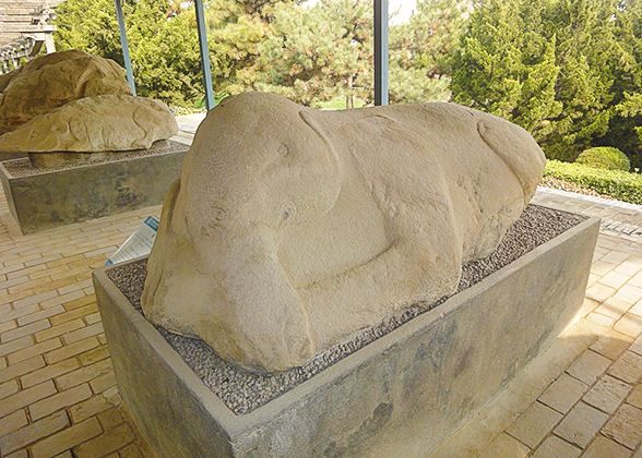 Sleeping Elephant in front of the Tomb of Huo Qubing