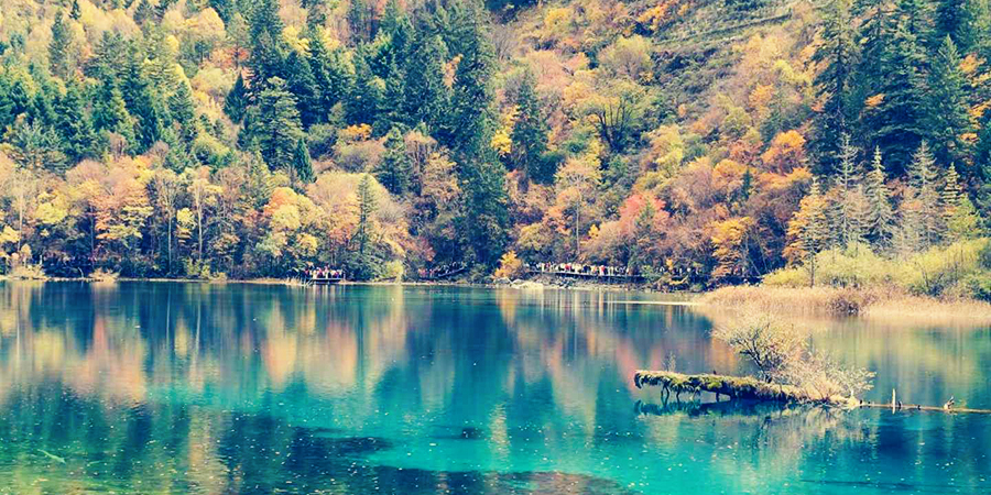 Jiuzhaigou Valley in Autumn