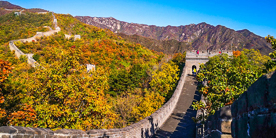 Badaling Great Wall in Autumn