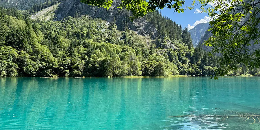 Magnificent Blue Lake in May