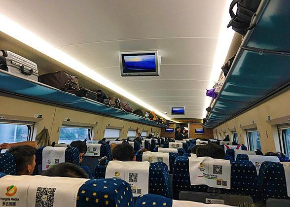 LCD TV on High Speed Trains