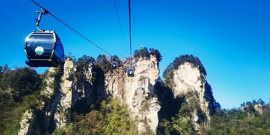 Cable Car on Tianzi Mountain