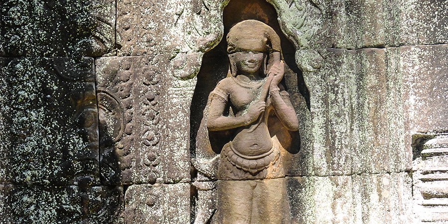 A Buddhist Statue in Cambodia