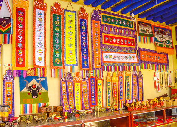 Colorful Buddhist relics