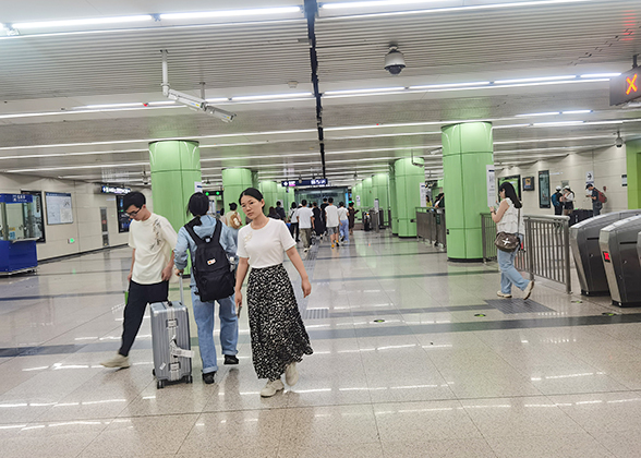 Inside Shanghai Metro Station