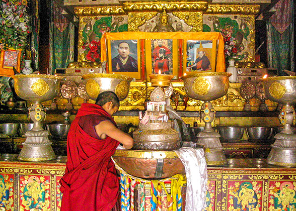 Monk at Kejia Monastery