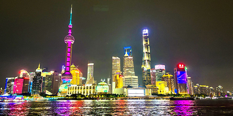 Oriental Pearl Tower and Shanghai Tower