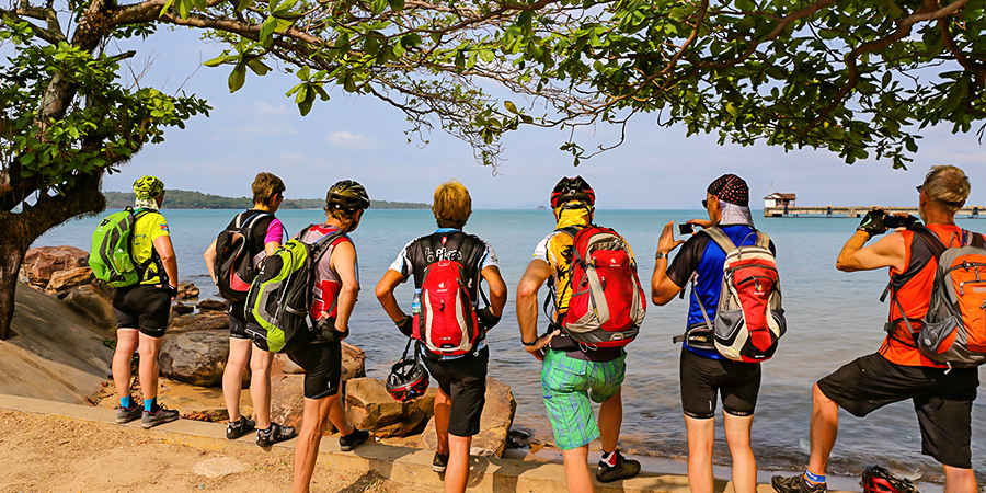 Visitors Taking Pictures in Sihanoukville