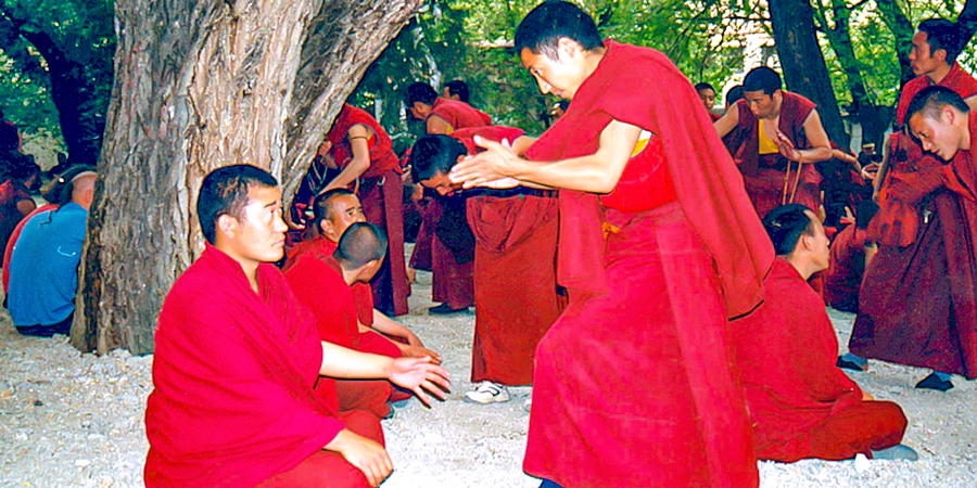 Monks Debating in Sera Monastery