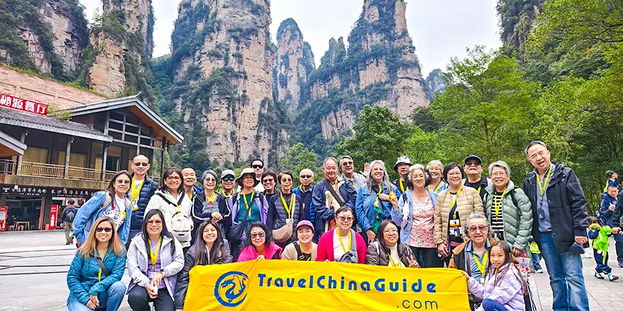 Our Tour Group at Wulingyuan