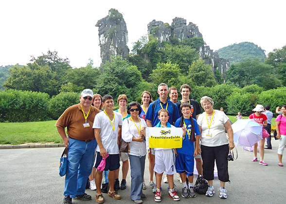 Our Tour Group at Yangshuo Park