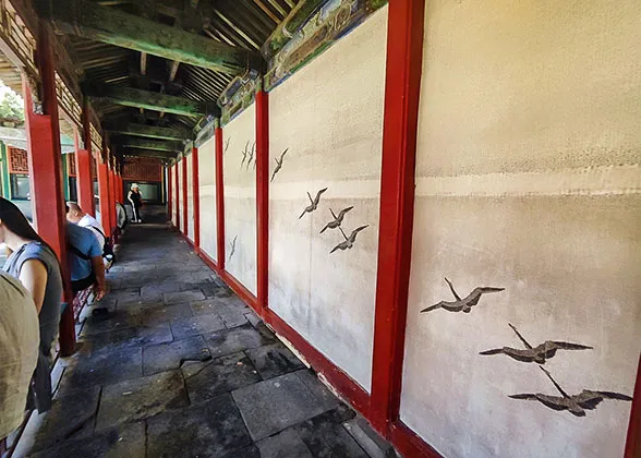 Paintings on the Wall of the Palace