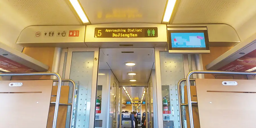 Station Information on the Carriage Screen