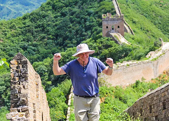 Hiking on the Jinshanling Great Wall