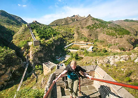 Hiking on the Juyongguan Great Wall