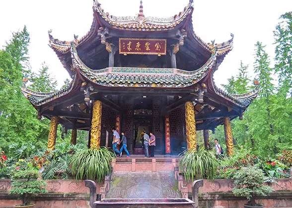 The Pavilion in  Qingyang Palace