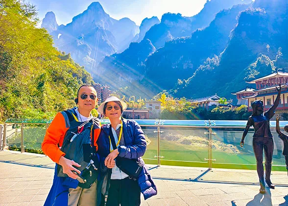 Our Guests in Tianmen Mountain
