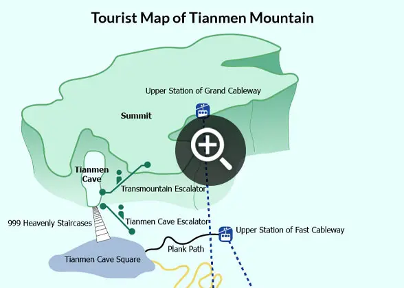 Tianmen Mountain Map