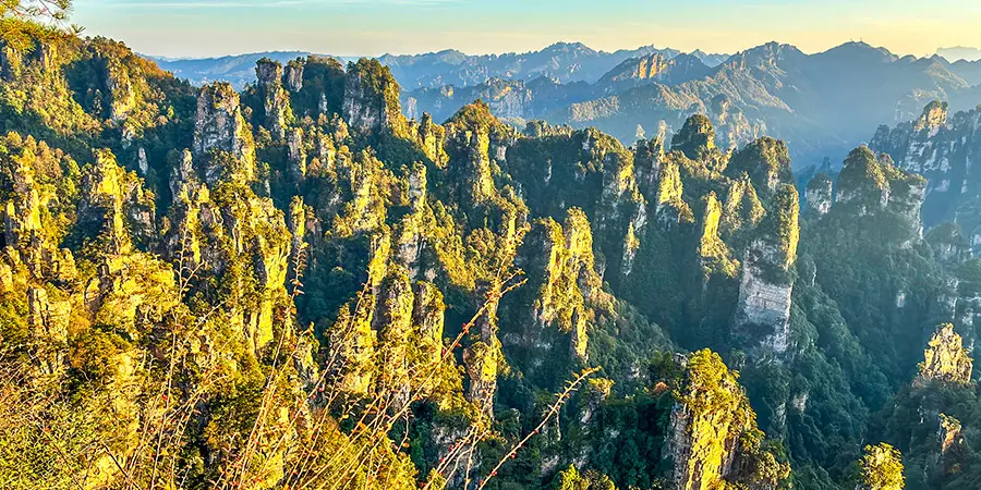 Sunset at Tianzi Mountain