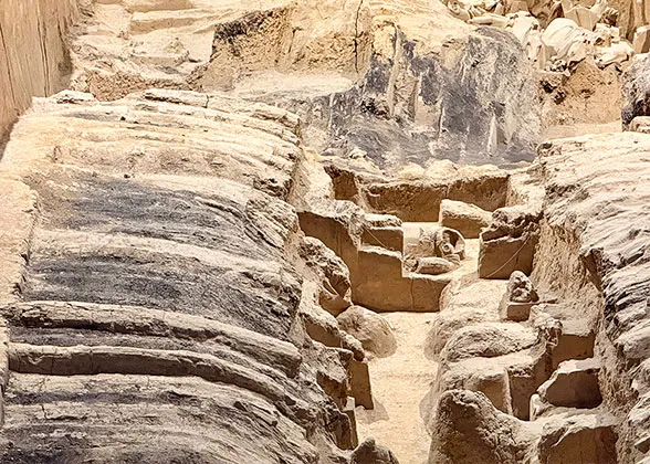 Burnt Timber in Pit 2