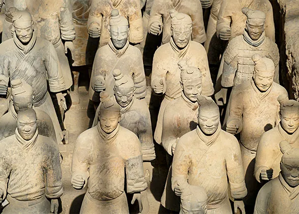 Terracotta Warriors with Different Appearances